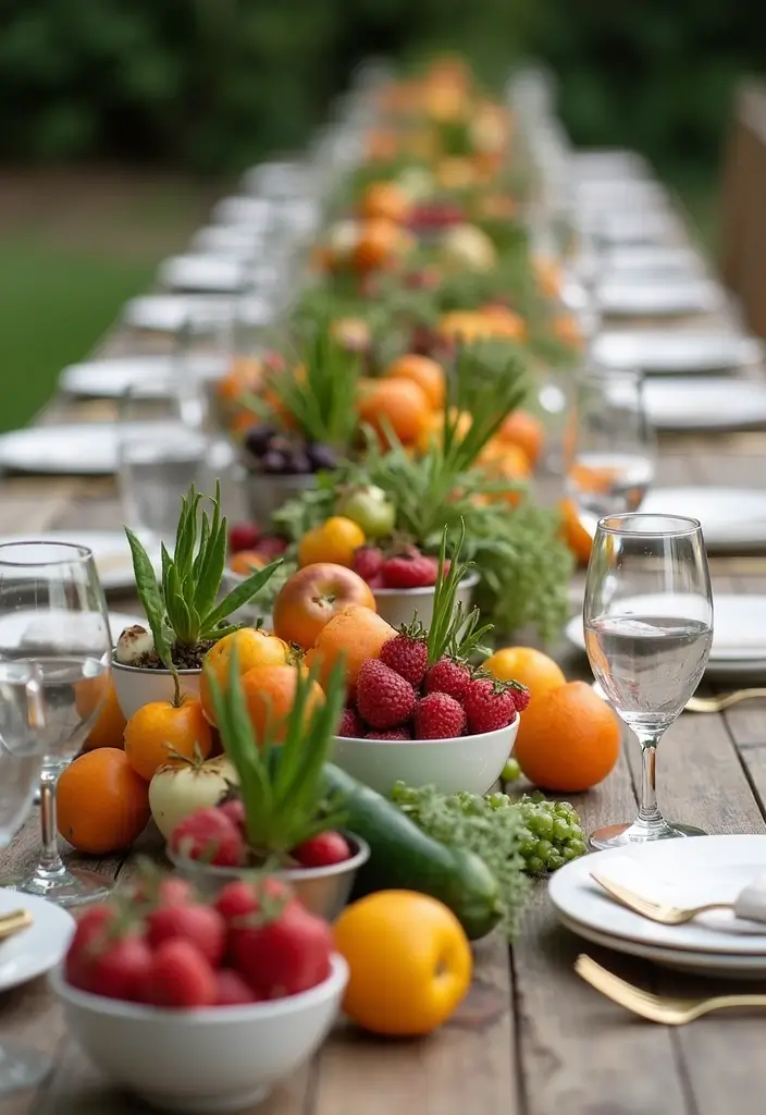 30 Wedding Table Centerpieces That Make a Big Impact 3 30 Wedding Table Centerpieces That Make a Big Impact - 3. Edible Centerpieces That Delight