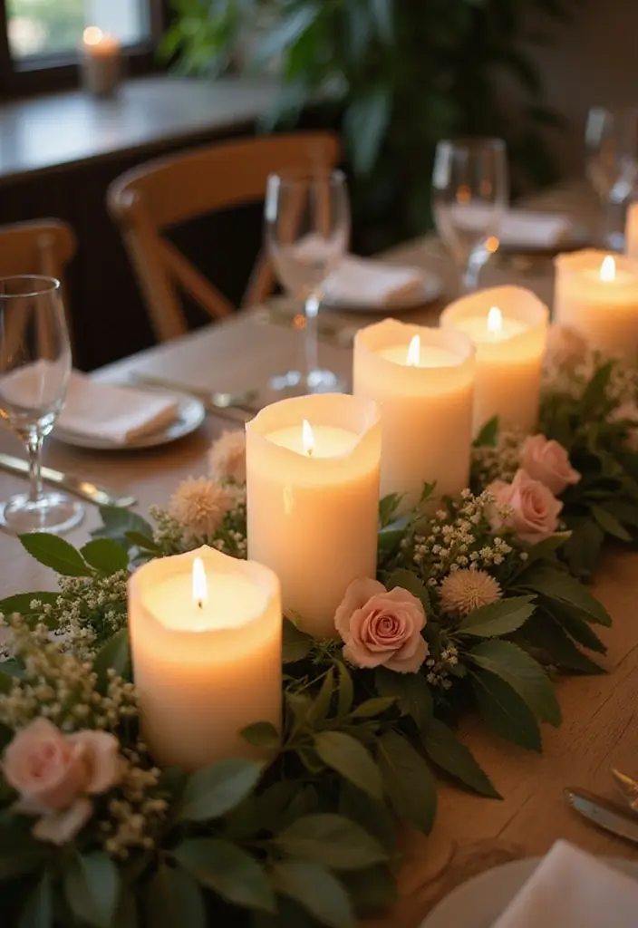 30 Wedding Table Centerpieces That Make a Big Impact 4 30 Wedding Table Centerpieces That Make a Big Impact - 4. Candlelit Dreams