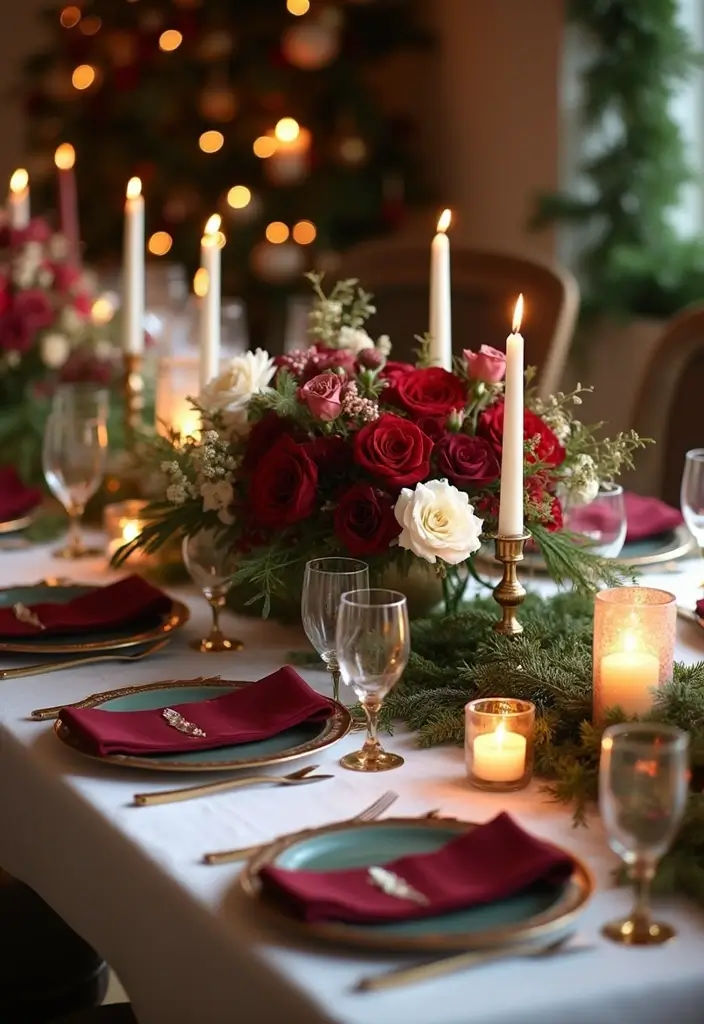 30 Winter Wedding Ideas That Feel Magical and Cozy - 2. Festive Floral Arrangements