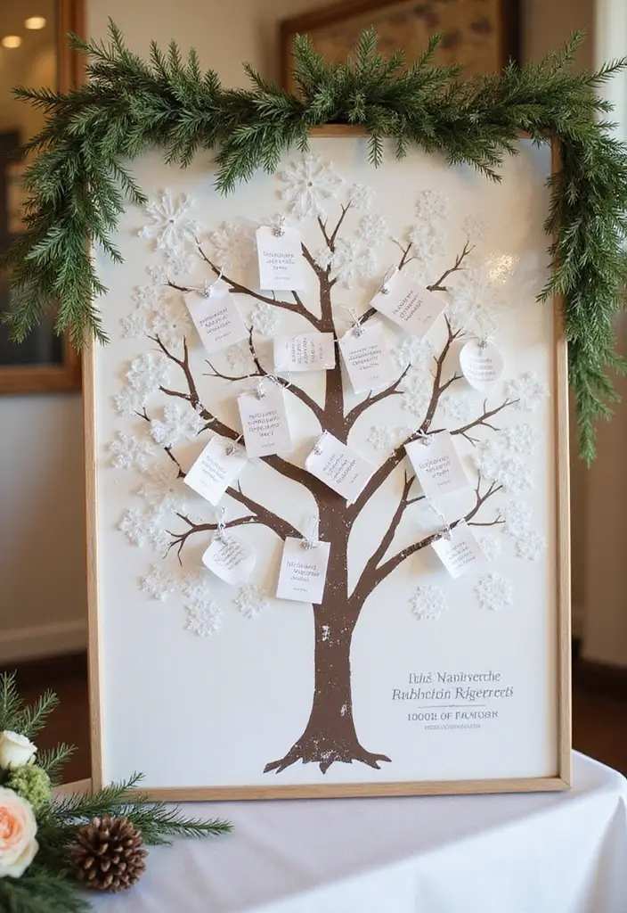 30 Winter Wedding Ideas That Feel Magical and Cozy - 22. Interactive Guest Book Ideas