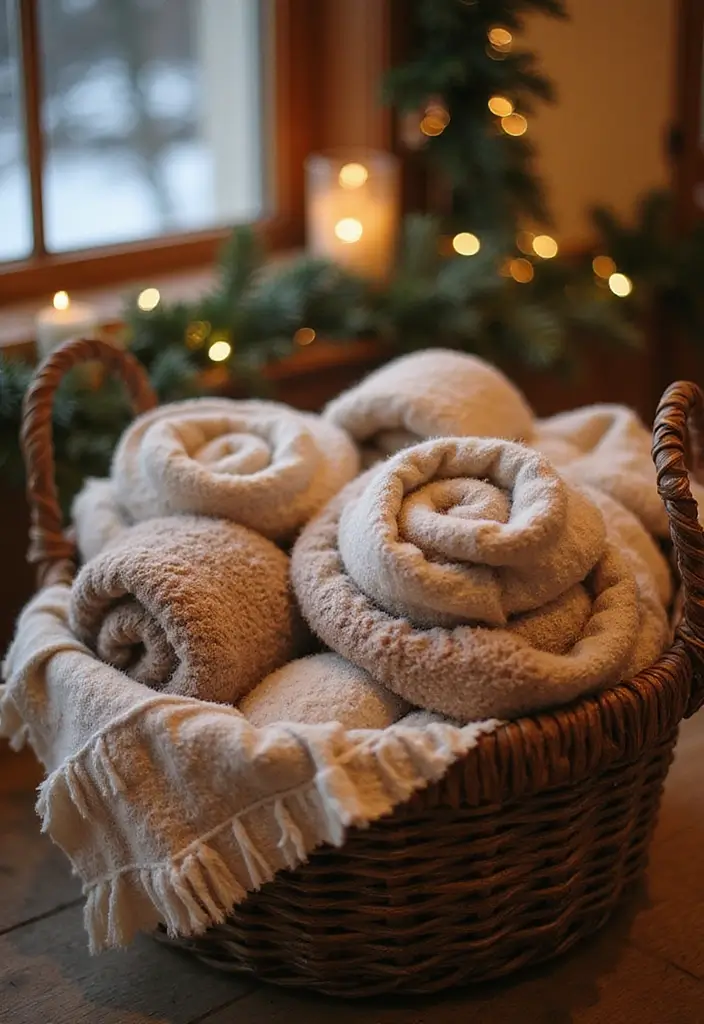 30 Winter Wedding Ideas That Feel Magical and Cozy - 3. Cozy Blankets for Guests