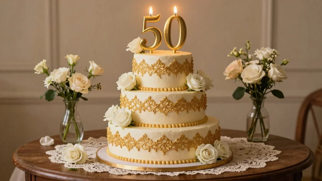 10 50th Anniversary Cake Ideas That Feel Meaningful and Elegant