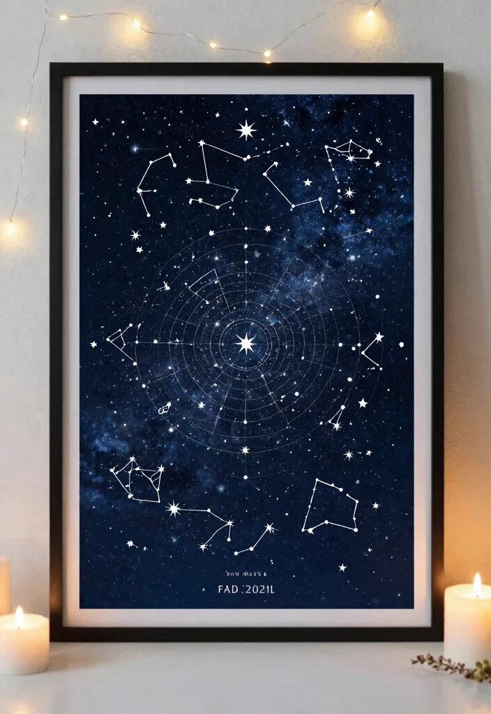 10 50th Anniversary Gift Ideas That Feel Personal and Timeless - 4. Personalized Star Map 1