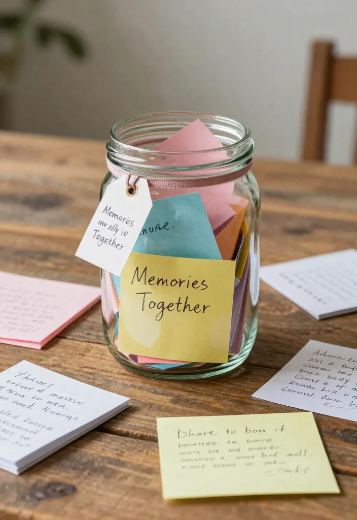 10 50th Anniversary Gift Ideas That Feel Personal and Timeless - 7. Memory Jar Filled with Love Notes 1