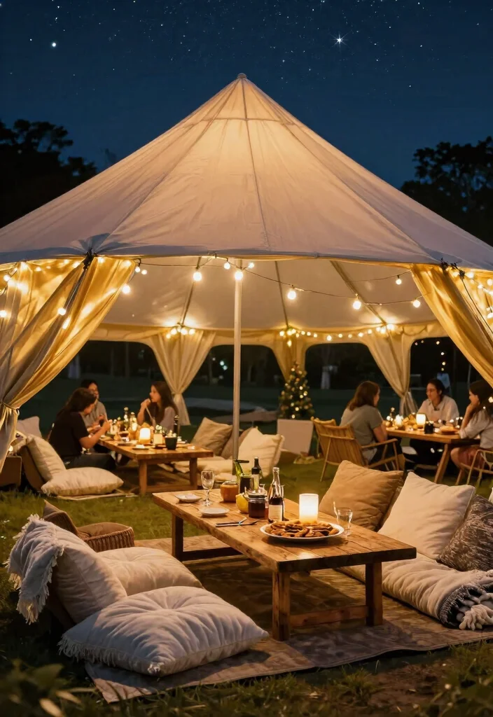 10 50th Anniversary Party Ideas That Celebrate Love and Legacy - 2. A Starlit Soiree: Outdoor Celebration Under the Stars 1