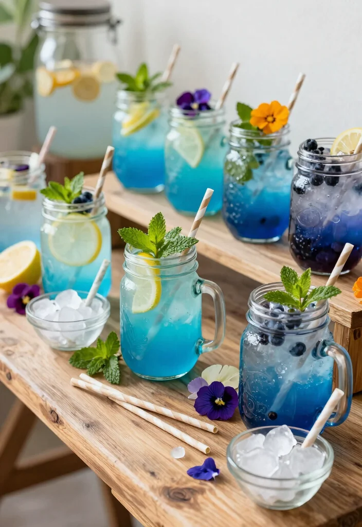 10 Blue Bridal Shower Ideas for a Fresh Modern Look - 4. Blue Refreshments 1