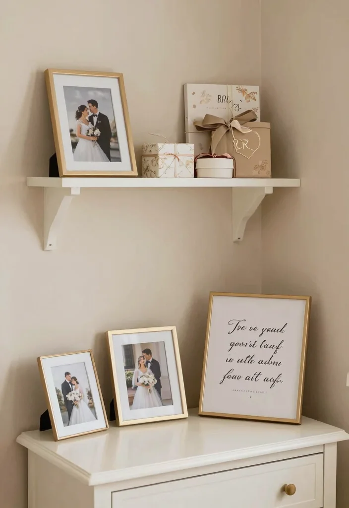 10 Bride Room Decoration Ideas That Feel Soft and Special - 5. Personalized Touches 1