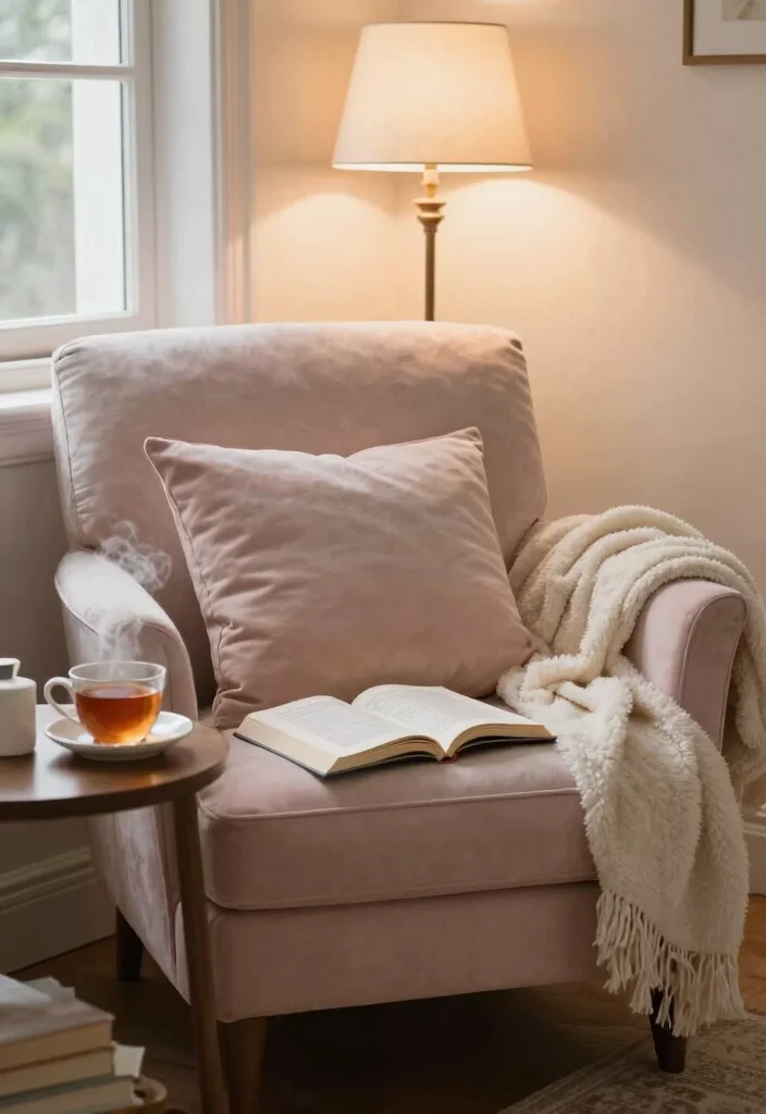 10 Bride Room Decoration Ideas That Feel Soft and Special - 9. A Cozy Reading Nook 1