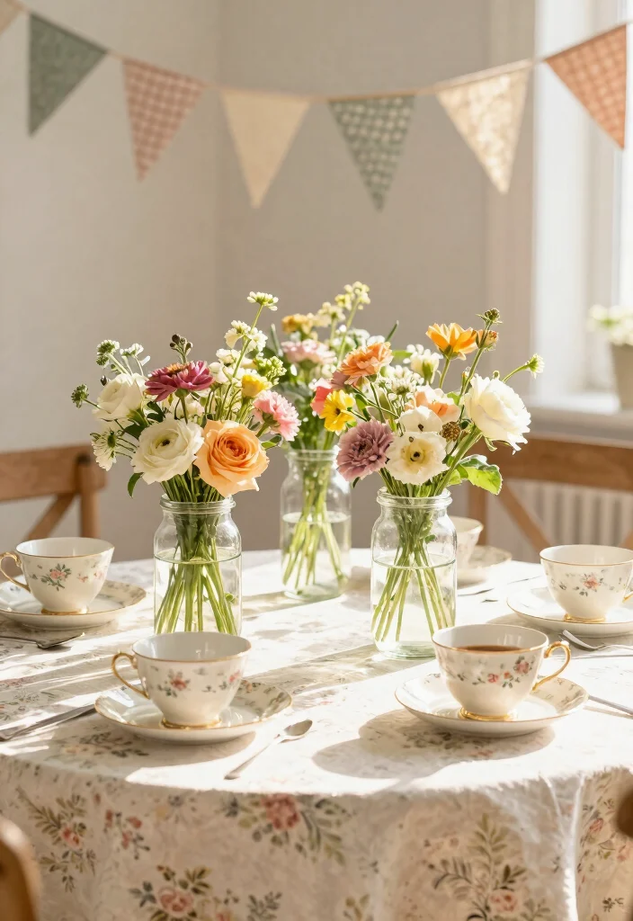 10 Brunch Bridal Shower Ideas for a Relaxed Daytime Party - 2. Eco-Chic Floral Display 1