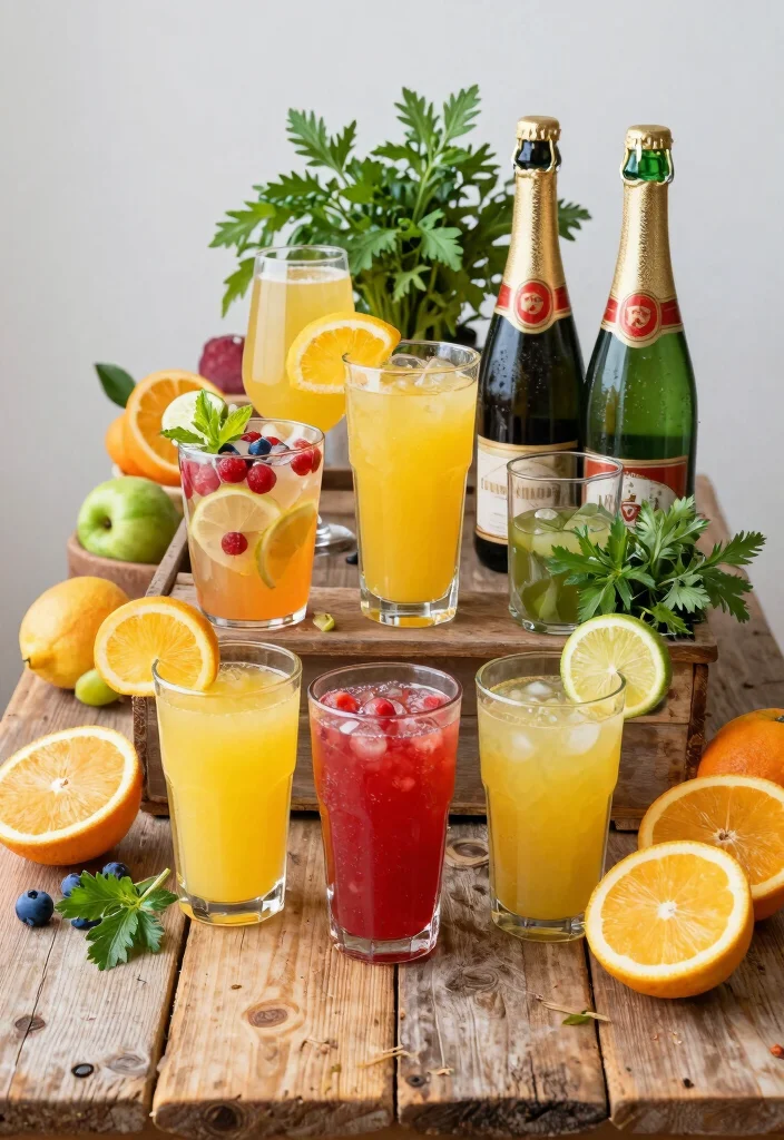 10 Brunch Bridal Shower Ideas for a Relaxed Daytime Party - 4. DIY Mimosa Bar 1