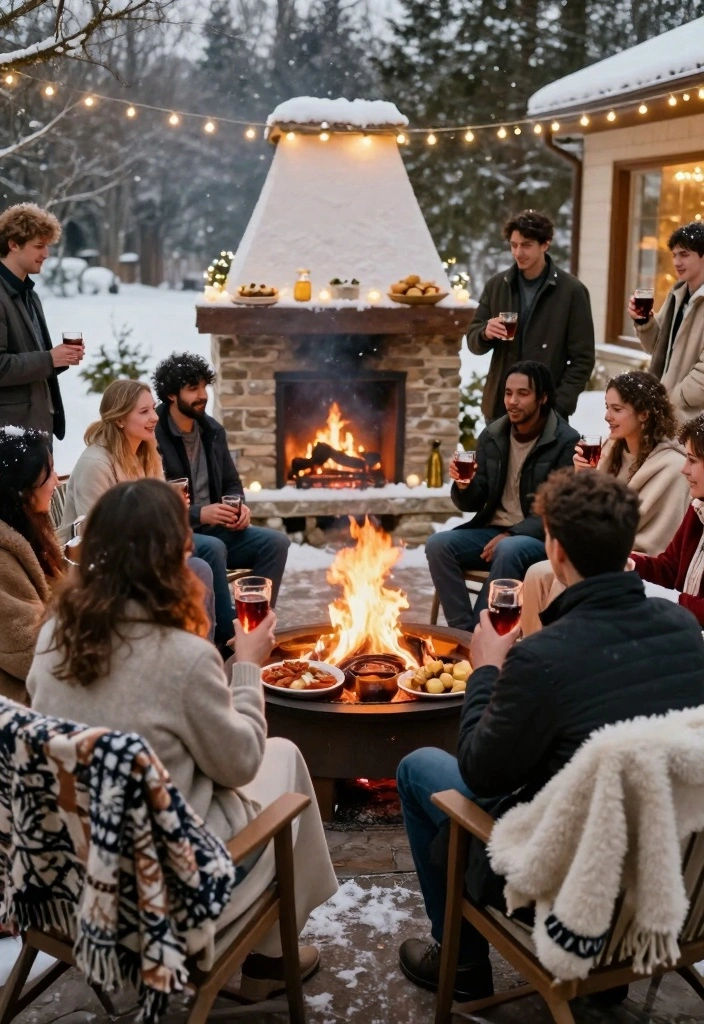 10 Christmas Bridal Shower Ideas That Feel Festive and Cozy - 10. Snowy Outdoor Gathering 1