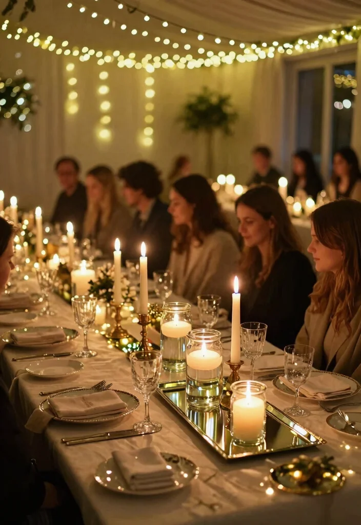 10 Christmas Bridal Shower Ideas That Feel Festive and Cozy - 7. Enchanting Lighting 1