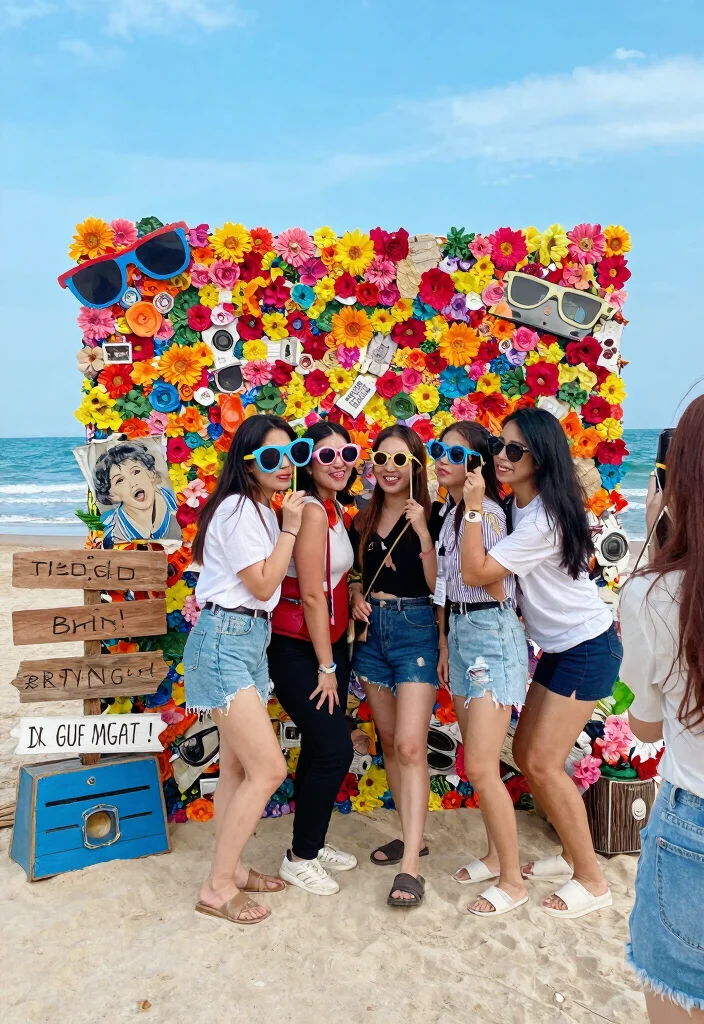 10 Eco-Friendly Bachelorette Beach Party Ideas for a Laid Back Weekend - 8. Eco-Friendly Photo Booth 1