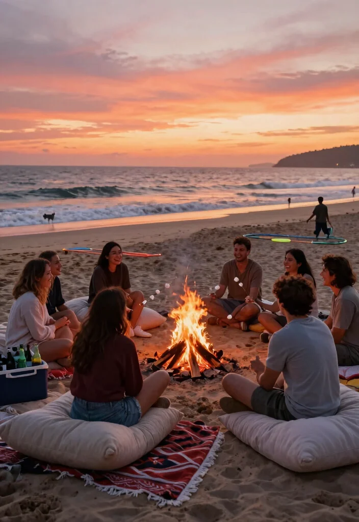 10 Elopement Party Ideas to Celebrate After Saying I Do - 3. Beach Bonfire Bash 1