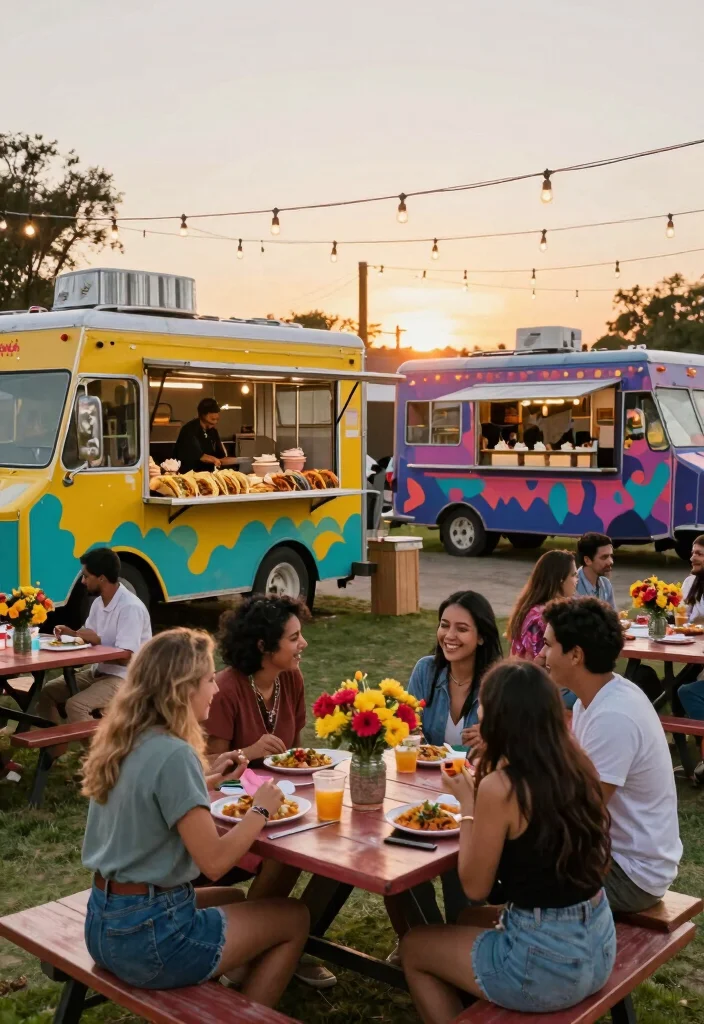 10 Elopement Party Ideas to Celebrate After Saying I Do - 4. Food Truck Fiesta 1