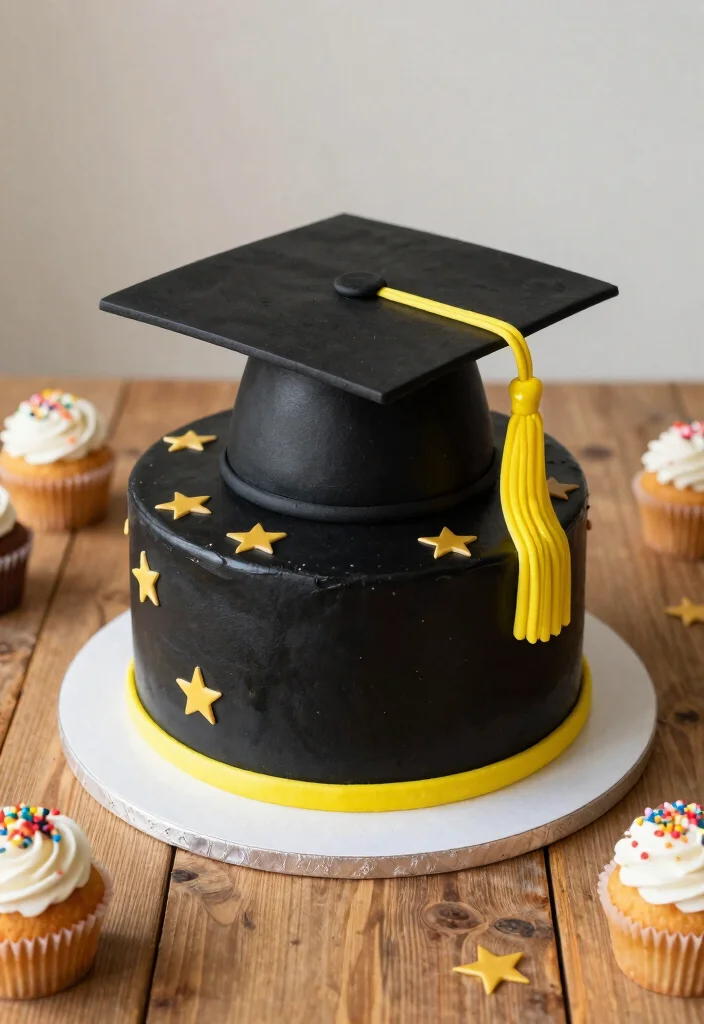 10 Graduation Cake Ideas That Feel Fun Personal and Celebration Ready - 1. The Classic Graduation Cap Cake 1
