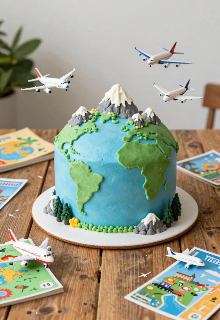 10 Graduation Cake Ideas That Feel Fun Personal and Celebration Ready - 4. Adventure-Themed Cake 1