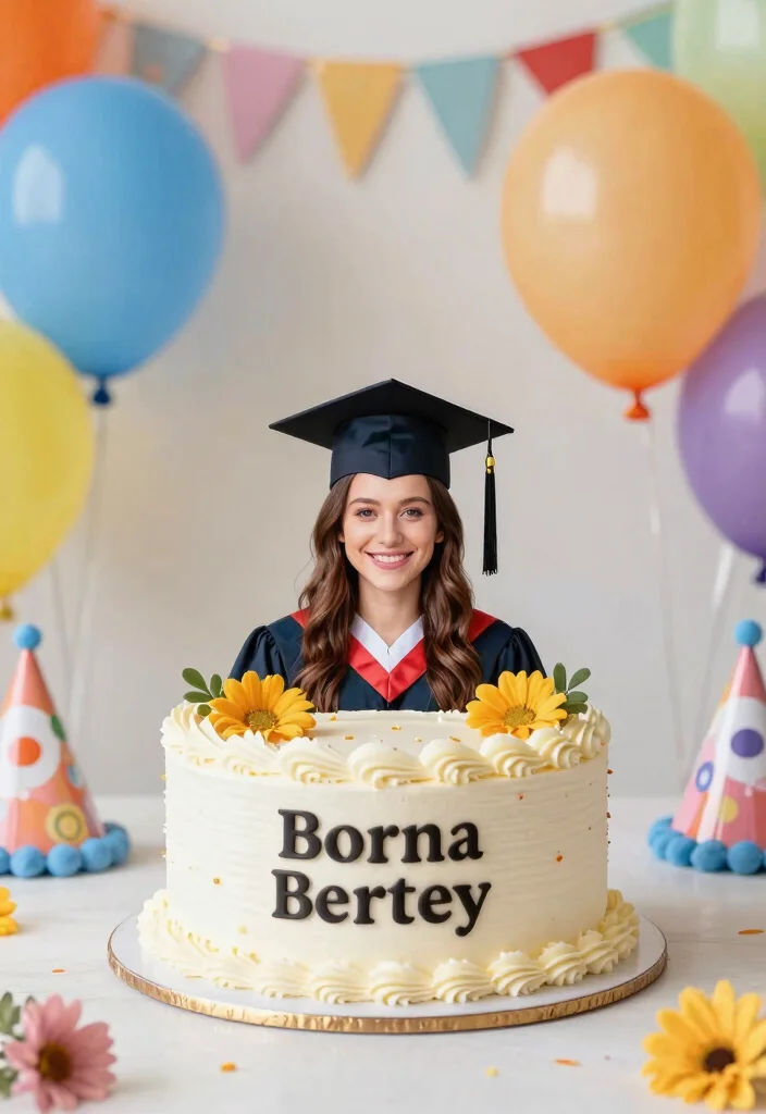 10 Graduation Cake Ideas That Feel Fun Personal and Celebration Ready - 7. Personalized Photo Cake 1