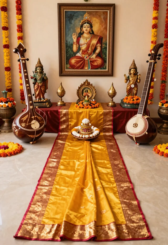 10 Seemantham Decoration Ideas with Traditional and Simple Details - 9. Cultural Elements 1