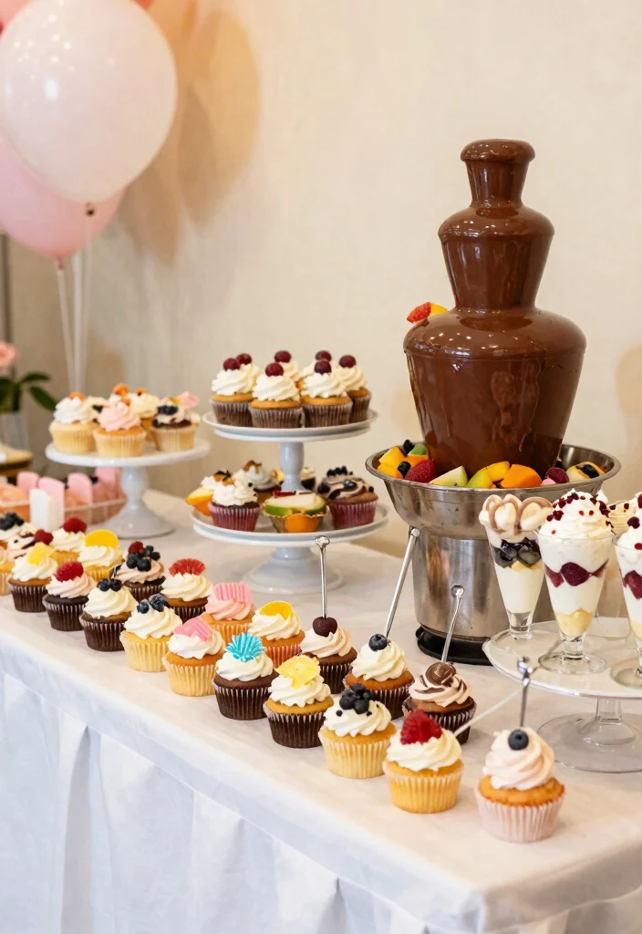 10 Simple Bridal Shower Ideas for a Stress-Free Celebration - 5. A DIY Dessert Bar 1
