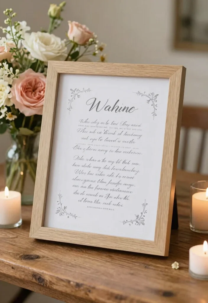 10 Sister Wedding Gift Ideas That Feel Personal and Heartfelt - 2. Personalized Wedding Vows Print 1