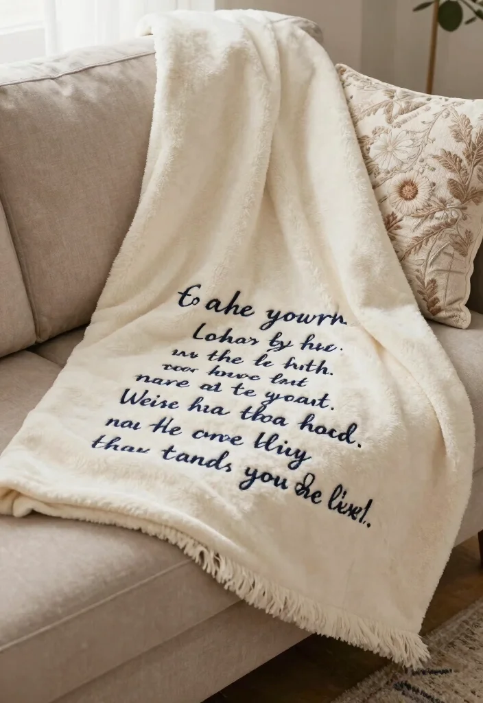 10 Sister Wedding Gift Ideas That Feel Personal and Heartfelt - 9. Personalized Blanket or Quilt 1