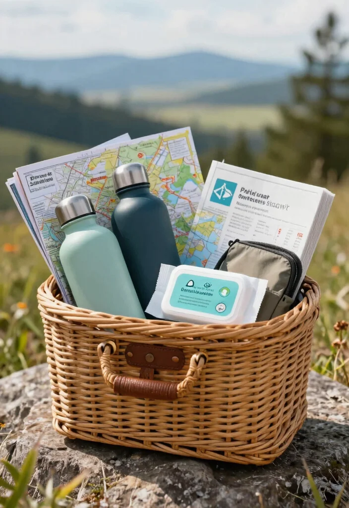 10 Wedding Basket Gift Ideas That Look Beautiful and Thoughtful - 7. Adventure & Travel Basket 1