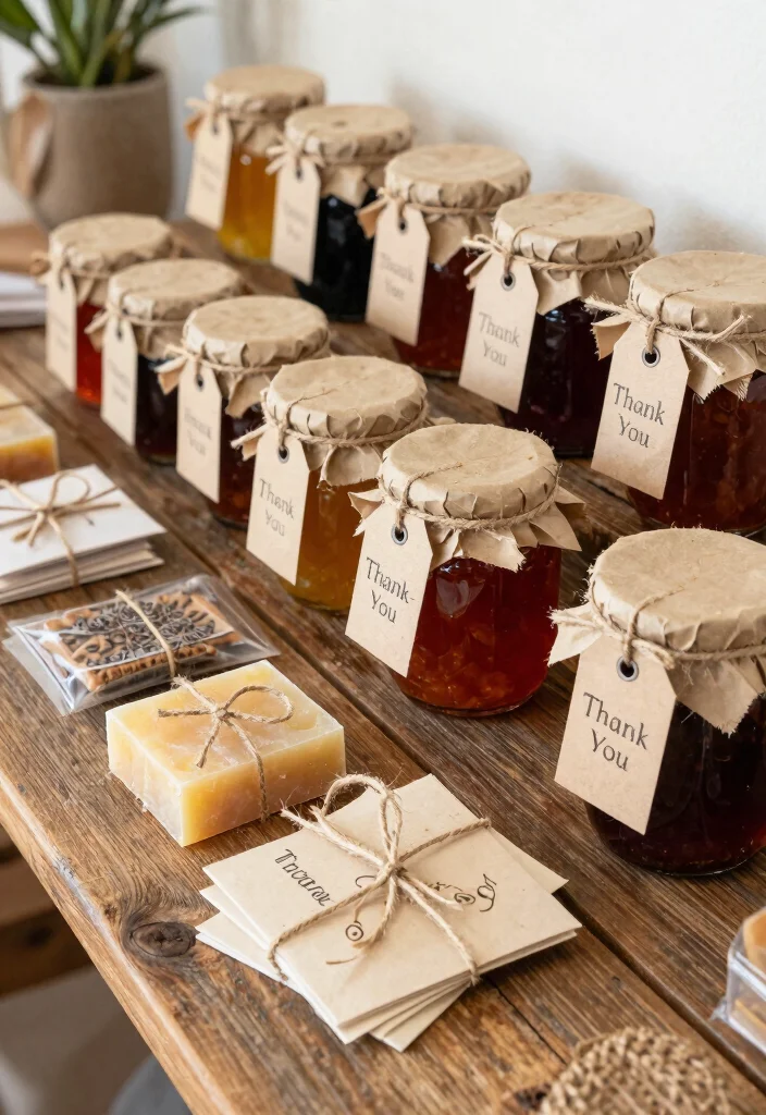 10 Western Bridal Shower Ideas with Rustic Charm - 9. Thank You Favors with a Rustic Touch 1