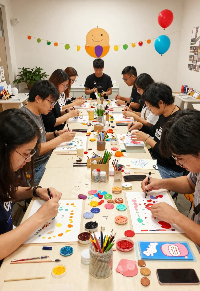 12 Anniversary Party Ideas That Feel Personal and Meaningful 122 12 Anniversary Party Ideas That Feel Personal and Meaningful - 12. Couple's DIY Craft Workshop 1