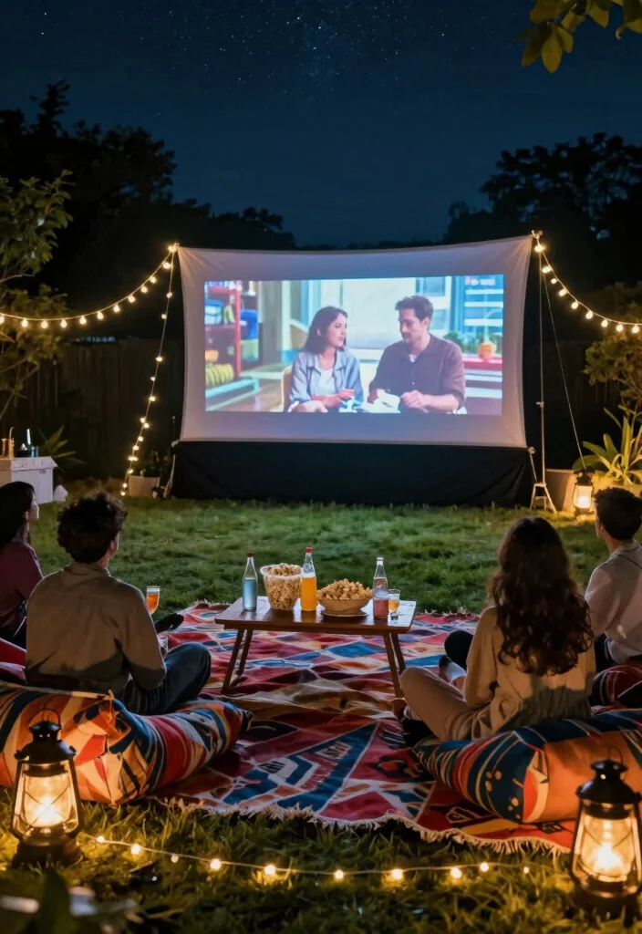 12 Bachelor Party Ideas That Are Fun Without Going Overboard 45 12 Bachelor Party Ideas That Are Fun Without Going Overboard 5. Backyard Movie Night 0