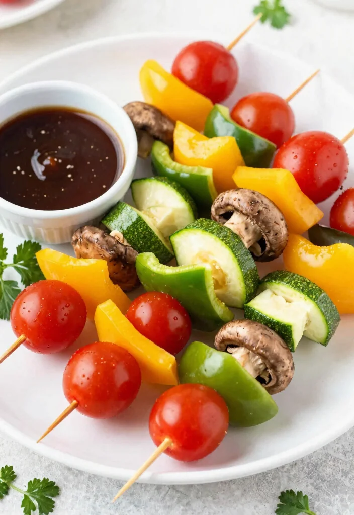 12 Bridal Shower Food Ideas That Are Easy, Crowd-Pleasing, and Pretty - 1. Colorful Vegetable Skewers 1