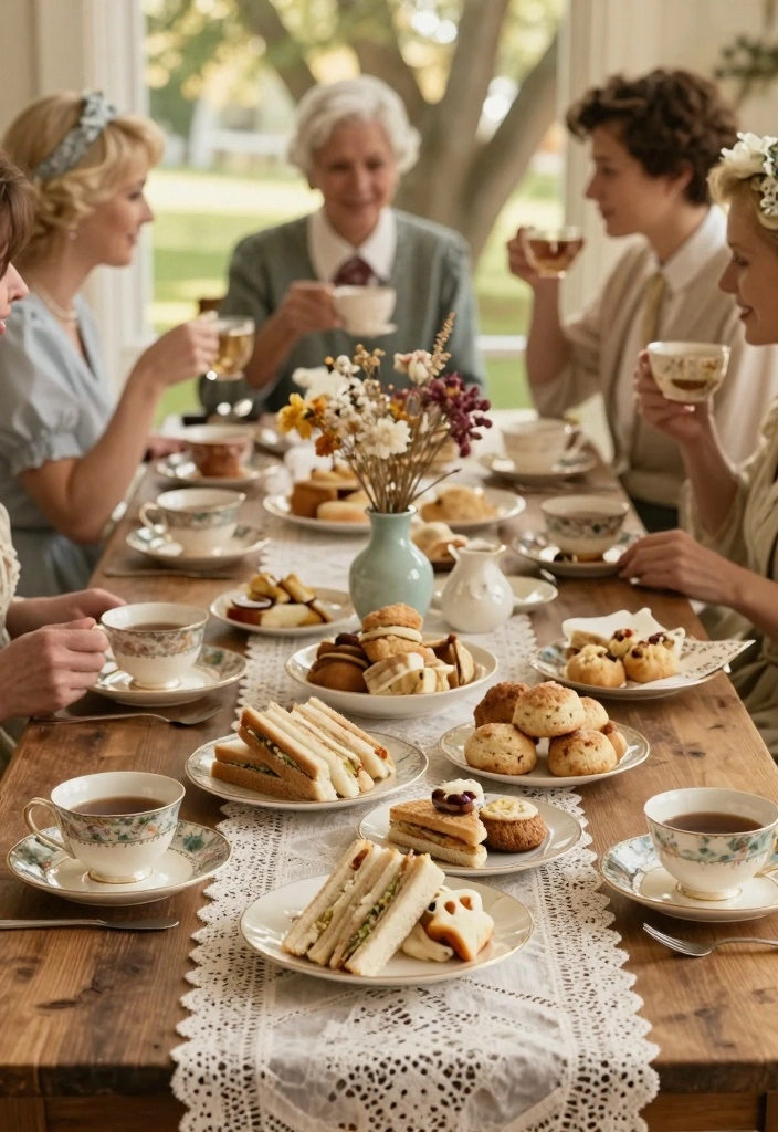 12 Bridal Shower Theme Ideas That Are Easy to Plan and Decorate - 2. Vintage Tea Party 1