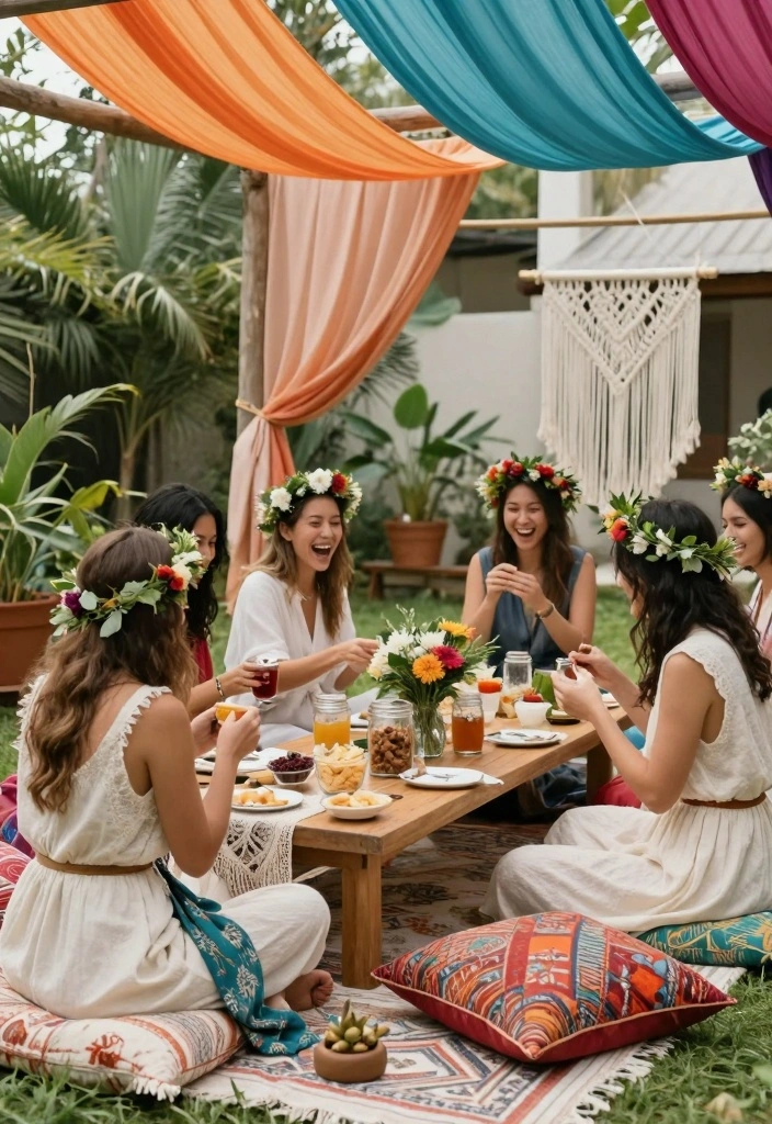 12 Bridal Shower Theme Ideas That Are Easy to Plan and Decorate - 3. Boho Chic 1