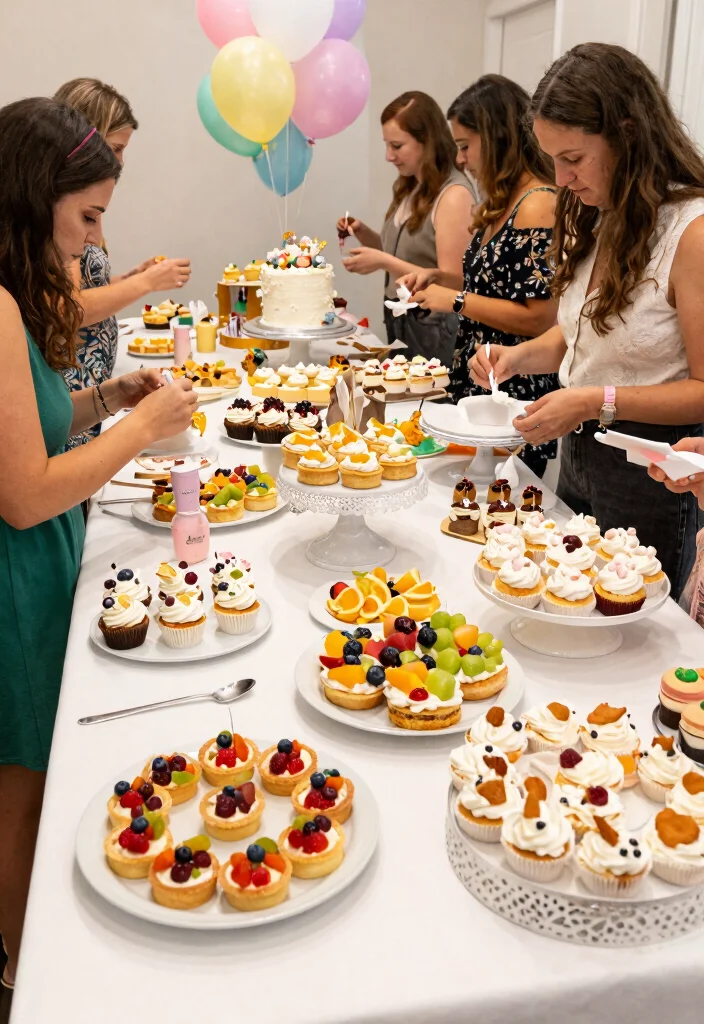 12 Bridal Shower Theme Ideas That Are Easy to Plan and Decorate - 8. Sweet Treats and Desserts 1