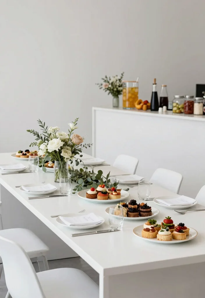 12 Bridal Shower Theme Ideas That Are Easy to Plan and Decorate - 9. Modern Minimalist 1