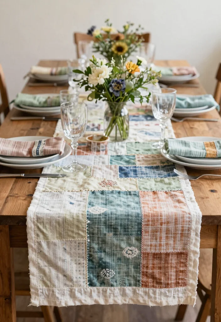12 Eco-Friendly Bride To Be Decoration Ideas for an Intimate Celebration - 8. Upcycled Table Linens 1
