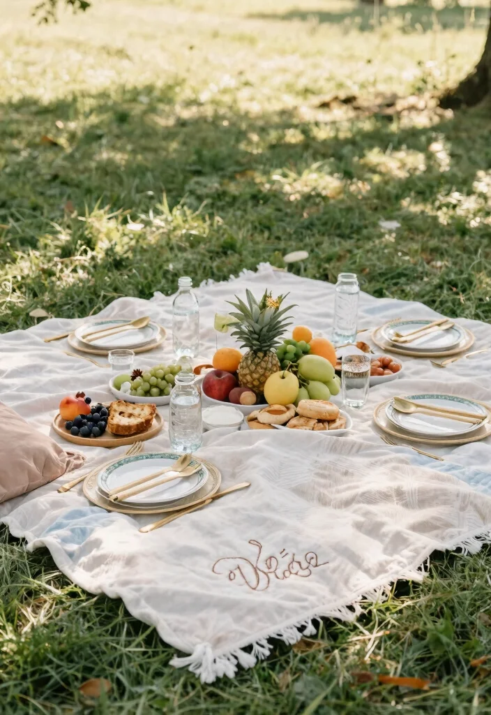 12 Eco Friendly Bride To Be Gift Ideas Perfect for Showers and Parties 8. Customized Eco Friendly Picnic Set 0