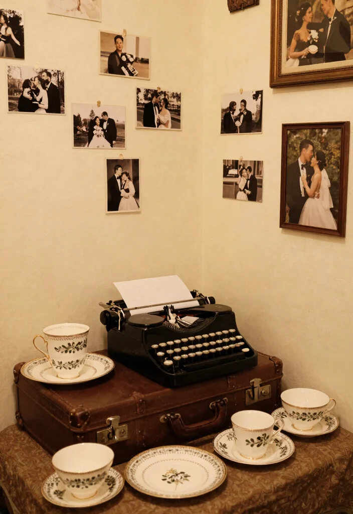 12 Engagement Party Decoration Ideas That Are Easy to Set Up - 10. Retro Vintage Decor 1