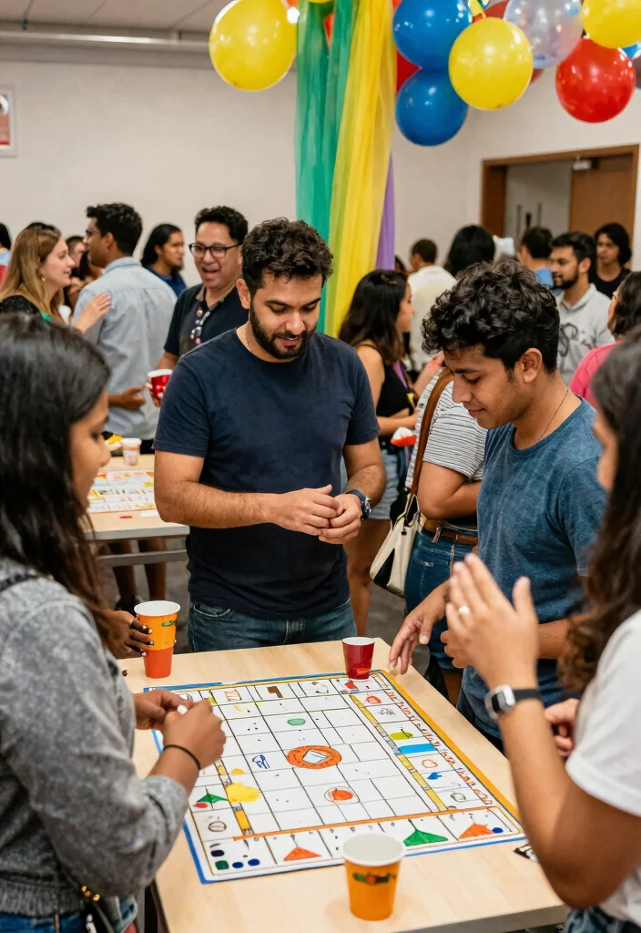 12 Engagement Party Decoration Ideas That Are Easy to Set Up - 11. Engaging Games Corner 1