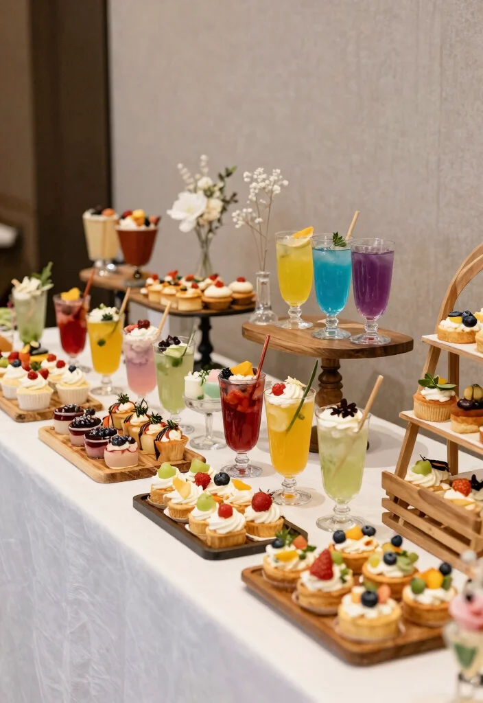 12 Engagement Party Decoration Ideas That Are Easy to Set Up - 12. Themed Refreshments Station 1