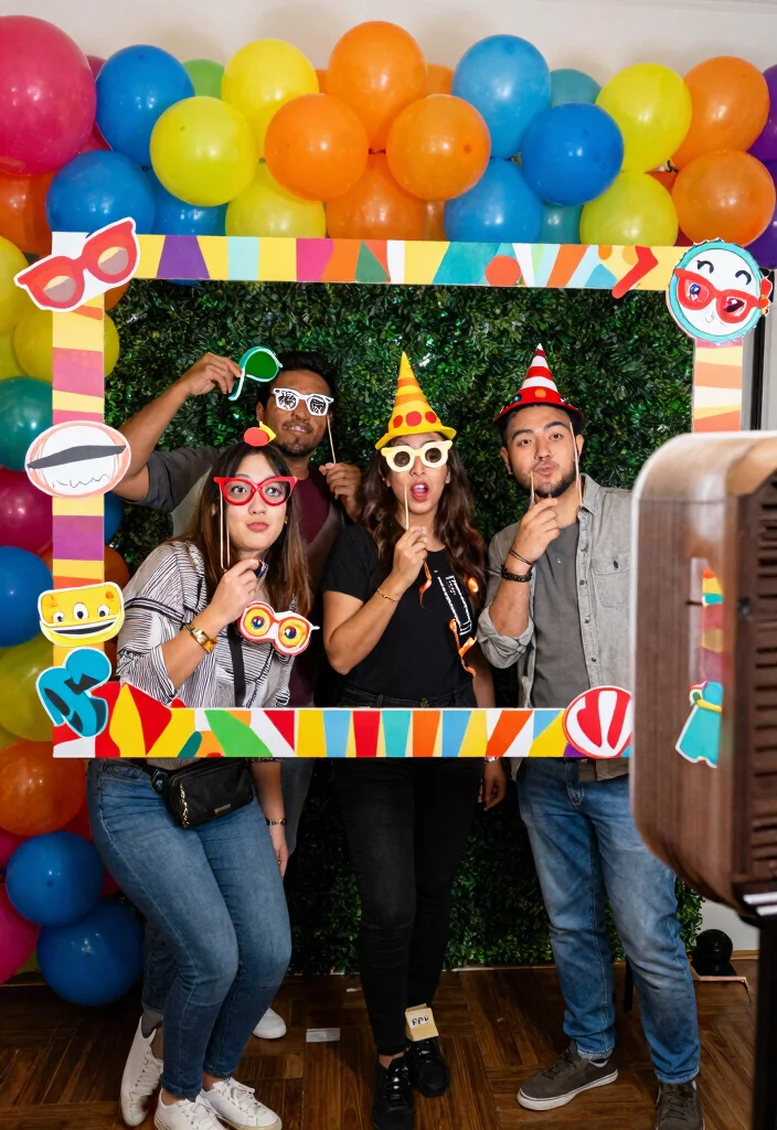 12 Engagement Party Decoration Ideas That Are Easy to Set Up - 3. Photo Booth Backdrop 1