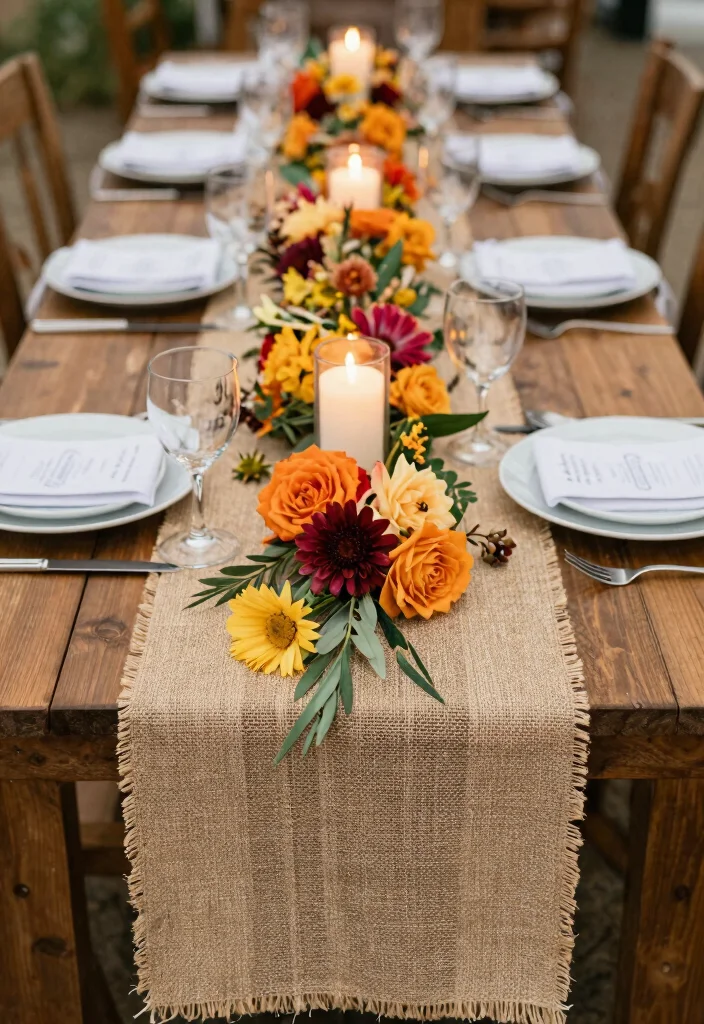 12 Engagement Party Decoration Ideas That Are Easy to Set Up - 9. Creative Table Runners 1