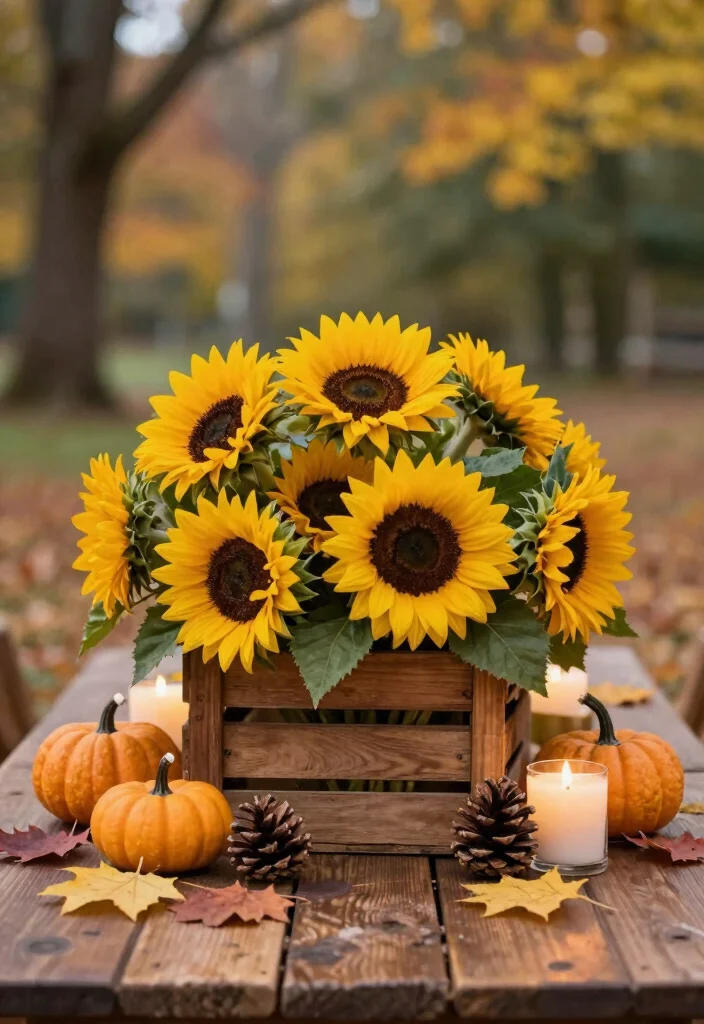 12 Fall Bridal Shower Ideas with Cozy Seasonal Touches - 1. Rustic Centerpieces with Natural Elements 1