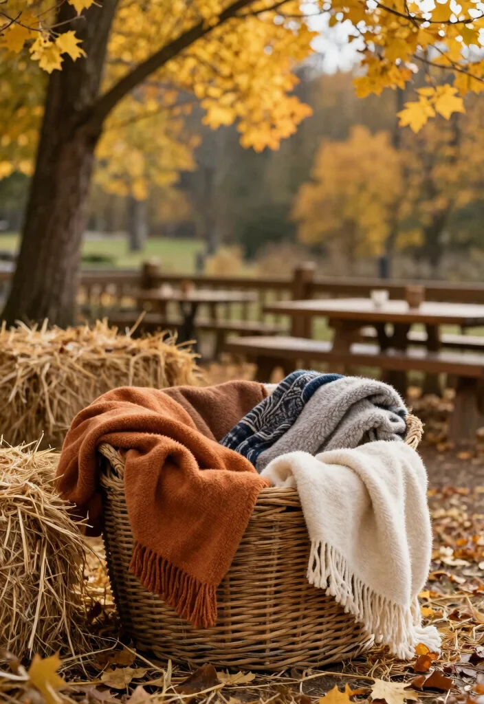 12 Fall Bridal Shower Ideas with Cozy Seasonal Touches - 2. Cozy Blanket Stations 1