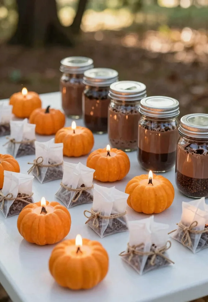 12 Fall Bridal Shower Ideas with Cozy Seasonal Touches - 7. Fall-Inspired Party Favors 1