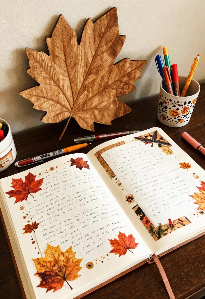 12 Fall Bridal Shower Ideas with Cozy Seasonal Touches - 9. Autumn-Inspired Guest Book 1