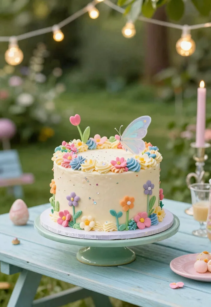 12 Floral Cake Ideas That Work for Birthdays, Weddings, and Showers - 5. Whimsical Fairy Cake 1