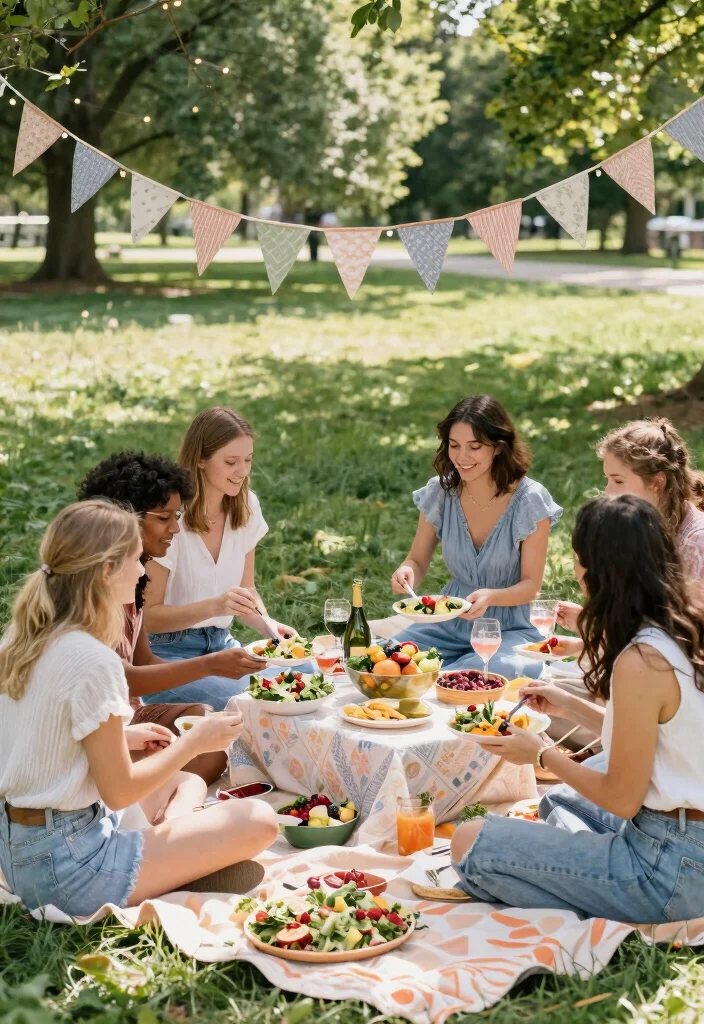 12 Hens Party Ideas That Are Fun Classy and Easy to Plan - 3. Potluck Picnic Party 1