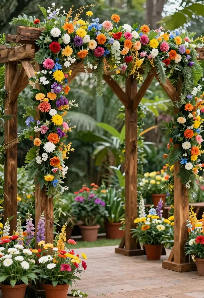12 Mandap Decoration Ideas That Balance Tradition and Style - 1. Eco-Friendly Floral Mandap 1