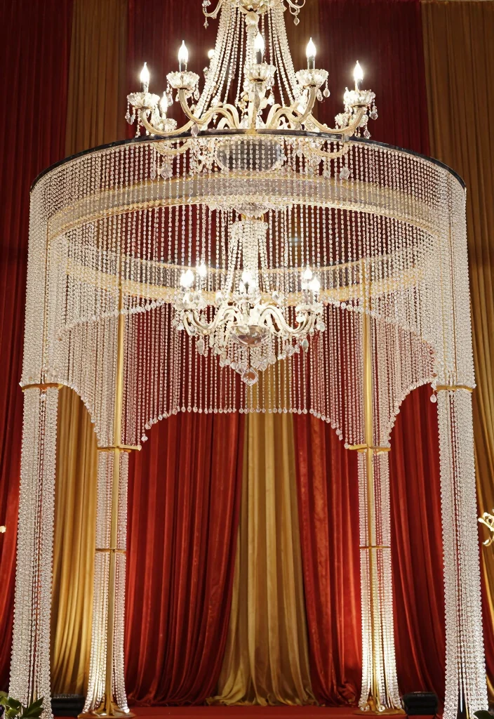 12 Mandap Decoration Ideas That Balance Tradition and Style - 4. Glamorous Crystal Mandap 1